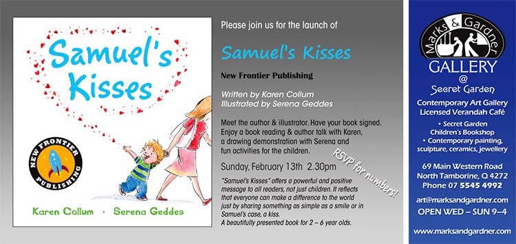 Invite Childrens Book Launch Marks and Gardner Gallery