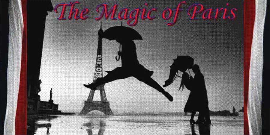 The Magic of Paris Showtime Mount Tamborine Paris Scene for Magic of Paris Dinner-Show Mt Tamborine