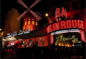 Moulin Rouge at night