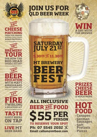 Poster for Mount Tamborine Beer Fest
