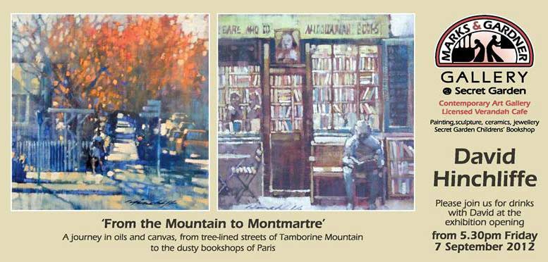 Invite To David Hinchliffe New Exhibition Mt Tamborine