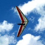 Hang Glider in flight from Mount Tamborine